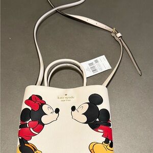 Kate Spade Cream Crossbody Bag with Mickey and Minnie NWT